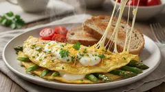 10-minutna omlet od šparoga: lagani doručak koji je zaista zasitan.